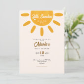 Petite invitation bébé soleil shower (Debout devant)