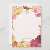 PETITE INVITATION CITROUILLE BABY SHOWER (Dos)