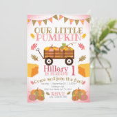 Petite invitation Citrouille, Citrouille Patch Ann (Debout devant)