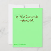 Petite Invitation d'Anniversaire (Dos)