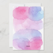 Petite invitation d'anniversaire de la Saint-Valen (Dos)