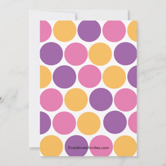 Petite invitation d'anniversaire de singe de (Dos)