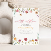 Petite invitation d'anniversaire Fleur sauvage | A