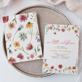 Petite invitation d'anniversaire Fleur sauvage | A
