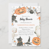 Petite invitation de Baby shower Boo (Devant)