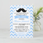 Petite invitation de baby shower de chevron de (Debout devant)