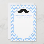 Petite invitation de baby shower de chevron de (Dos)