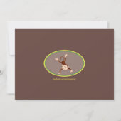 Petite invitation de baby shower de singe (Dos)