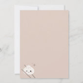 Petite Invitation de Baby shower de somme de Bao D (Dos)