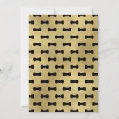Petite invitation de Baby shower Gentleman, Tuxedo (Dos)
