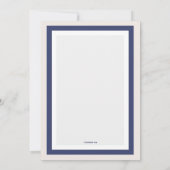 Petite invitation de bleu de lapin (Dos)