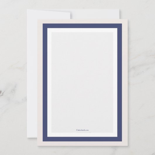 Petite invitation de bleu de lapin (Dos)