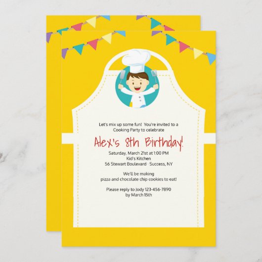 Petite invitation de chef (Devant / Derrière)