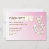 Petite invitation de douche de bébé de singe (Dos)