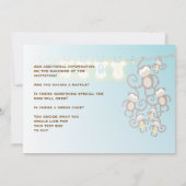 Petite invitation de douche de bébé de singe (Dos)