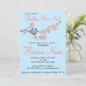 Petite invitation de douche d'inséparables (Debout devant)