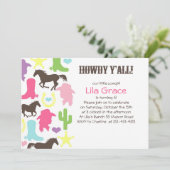 Petite invitation de fête d'anniversaire de (Debout devant)