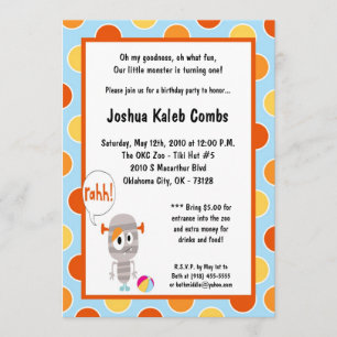 petite invitation de fête d'anniversaire du