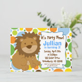 Petite invitation de fête d'anniversaire du Roi (Debout devant)