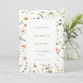 Petite invitation de mariage dans le jardin (Debout devant)