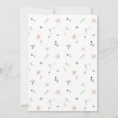 Petite invitation de mariage dans le jardin (Dos)