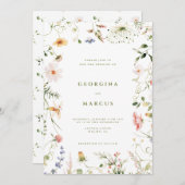 Petite invitation de mariage dans le jardin (Devant / Derrière)