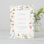 Petite invitation de mariage de jardin (Debout devant)
