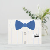 Petite invitation de Monsieur baby shower (Debout devant)