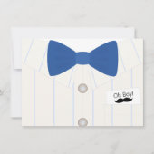 Petite invitation de Monsieur baby shower (Devant)