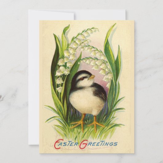 Petite invitation de Pâques pour oiseau (Devant)