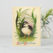 Petite invitation de Pâques pour oiseau (Debout devant)