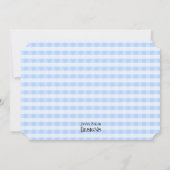 Petite invitation de photo de moustache (Dos)