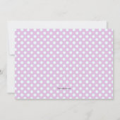 Petite invitation de photo de rose de pingouin (Dos)