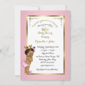 Petite invitation de princesse baby shower, à la (Devant)