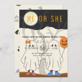 Petite invitation d'Halloween (Devant / Derrière)