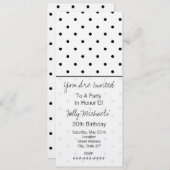 Petite Invitation du parti Pois noir (Devant / Derrière)