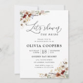 Petite invitation Fleur sauvage de douche nuptiale (Devant)