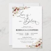 Petite invitation Fleur sauvage de douche nuptiale (Devant)
