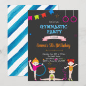 Petite invitation gymnastique enfant (Devant / Derrière)
