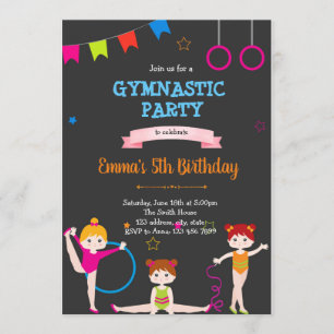 Petite invitation gymnastique enfant
