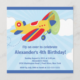 Petite invitation mignonne de fête d'anniversaire