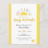 Petite invitation miracle, carte postale Baby show (Devant)