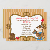 Petite invitation occidentale d'anniversaire de (Devant / Derrière)