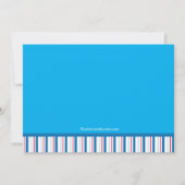 Petite invitation pilote de fête d'anniversaire (Dos)