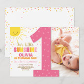 Petite invitation pour l'anniversaire du soleil Le (Devant / Derrière)