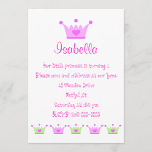 petite invitation princesse