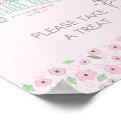 Petite lapin et Baby shower de ballon Affiche de t (Coin)