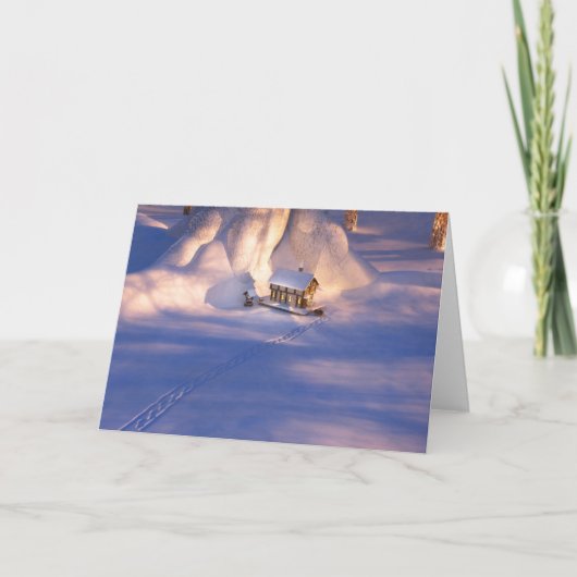 Petite maison dans la carte à neige (Devant)