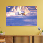 Petite maison dans la toile de neige Imprimer (Insitu(Salon))