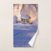Petite maison dans l'ensemble de serviettes de bai (Serviette à main)